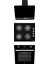 New 627 Siyah Cam 3'lü Ankastre Set [BİNDESİT-GLS640-MFA627] 1