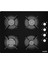 New 627 Siyah Cam 3'lü Ankastre Set [BİNDESİT-GLS640-MFA627] 3
