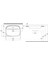 Infinity Inset Batarya Delikli Lavabo 55 cm Mat Beyaz 2