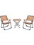 Bistro Set Metal Ayak 2 Sandalye 1 Sehpa 3
