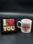 I Love You Çikolata ve Kupa Sevgiliye Eşe Arkadaşa Anneye Doğum Sevgililer Anneler Günü Hediye Set 1
