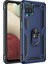 Samsung Galaxy M22 Kılıf Sofya Yüzüklü Silikon Kapak - Lacivert 300099 1