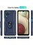 Samsung Galaxy M22 Kılıf Sofya Yüzüklü Silikon Kapak - Lacivert 300099 2