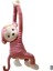 Pembe Araba Iç Araba Doku Kutusu Yaratıcı Maymun Peluş Doku Pompalama Maymun Ev Arabası ile Pompalama Asılı Doku V6X9 (Yurt Dışından) 1