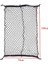 Siyah 100X70 cm Evrensel Siyah Naylon Araba Gövde Net Bagaj Depolama Organizatör Çanta 4 Kanca ile Arka Kuyruk Örgü Ağı Kargo Ağı (Yurt Dışından) 4
