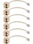6x RJ11 6P4C 2 Yollu Çıkışlı Telefon Jakı Hattı Ayırıcı Adaptör Bej (Yurt Dışından) 1