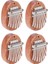 4x8 Anahtar Mini Kalimba Zarif Parmak Başparmak Piyano Marimba Müzikal Iyi Aksesuar Kolye Hediye (Yurt Dışından) 1