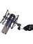 Mikrofon Şok Montajlı Ayarlanabilir Montajlı Kayıt Mikrofonu Standı Metal Braket Pod Mikrofon Standı (Siyah) (Yurt Dışından) 3