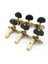 3x Sol Sağ Klasik Gitar Teli Tuning Pegs Makine Kafaları Tuner Tuşları 3L3R Profesyonel Gitar Aksesuarları, Siyah (Yurt Dışından) 2