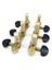 3x Sol Sağ Klasik Gitar Teli Tuning Pegs Makine Kafaları Tuner Tuşları 3L3R Profesyonel Gitar Aksesuarları, Siyah (Yurt Dışından) 3