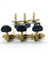 3x Sol Sağ Klasik Gitar Teli Tuning Pegs Makine Kafaları Tuner Tuşları 3L3R Profesyonel Gitar Aksesuarları, Siyah (Yurt Dışından) 5