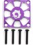 Soğutma Fanı Kapağı 30X30MM Rc Motorla Uyumlu Elektrik Ayarlı Mor (Yurt Dışından) 1