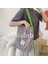 Crossbody Büyük Kapasiteli Kontrast Renk Ekose Kanvas Çanta Rahat Basit Omuz Çantası Alışveriş Çantası (Yurt Dışından) 2