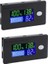 2x Kapasiteli Monitör, 10-100V Metre, 12V 24V 48V Yüzde Gerilim Fahrenheit Sıcaklık Göstergesi Ölçer (Yurt Dışından) 2