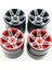 4 Adet Rc Kaya Paletli Jant 1.9 Inç Beadlock 1/10 Eksenel SCX10 90046 CC01 D90 D110 -4(Siyah) (Yurt Dışından) 2