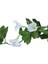 Yapay Morning Glory Asma Asılı Duvar Tesisi Garland Bahçe Duvar Çiti, Beyaz ve Yeşil (Yurt Dışından) 5