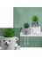 Yapay Saksı Bitki Etli Bitki Sevimli Asılı Bacak Seramik Saksı Succulents Dekor Masa Raf A (Yurt Dışından) 3