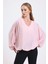 Yakası Pervazlı Etek Ucu Lastikli Jesika Bluz | BLZ34815 3