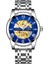 T9005A.05 Mekanik Saat Paslanmaz Çelik Altın Metral Bilezik Kayışı Orologio Meccanico Tourbillon Automatique Şeffaf Erkekler Otomatik Mekanik Saat (Yurt Dışından) 1