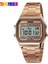 Rose Skmei 1123 Erkekler LED Dijital Saat Moda Rahat Spor Saatler Paslanmaz Çelik Relojes Masculino Su Geçirmez Kol Saatleri (Yurt Dışından) 2