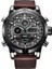 Kahve Moda Lüks Izle Lüks LED Spor Chronograph Dijital Saatler Çelik Otomatik Erkek Çalar Saat Kol Saati Saatler Erkekler Bilek (Yurt Dışından) 1