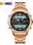 Rose Glod Beyaz Dijital Saat Skmei 2049 Reloj Dijital Erkek Saatler Erkekler Su Geçirmez Spor Izle Spor Paslanmaz Çelik Kol Saati Relojes (Yurt Dışından) 3