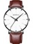 C1 Erkekler 2021 Minimalist Erkek Moda Ultra Ince Saatler Basit Erkekler Iş Paslanmaz Çelik Hasır Kemer Kuvars Izle Relogio (KWT2236) (Yurt Dışından) 1