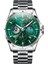 Çelik-Gümüş Mavi Kuvars Izle Oem Özel Logo Ay Lüks Faz Lüks Moda Çok Fonksiyonlu Reloj Su Geçirmez Kronograf Izle Erkekler Için Kuvars Saatler (Yurt Dışından) 3