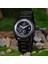 Siyah D8101 Ahşap Izle Erkekler Lüks Ahşap Saatler Erkekler Spor Takvim Saat Chronograph Kuvars Saatler (Yurt Dışından) 5