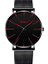 C20 Erkekler 2021 Minimalist Erkek Moda Ultra Ince Saatler Basit Erkekler Iş Paslanmaz Çelik Hasır Kemer Kuvars Izle Relogio (KWT2236) (Yurt Dışından) 1