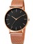 Stil 1 Örnek Modern Moda Siyah Kuvars Izle Erkek Kadın Örgü Bilezik Yüksek Kaliteli Rahat Kol Saati L0222-1 (Yurt Dışından) 4