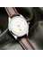 Stil 4 Moda Yazole 585 Lüks Kahverengi Erkek Kuvars Izle Genius Deri Kayış Yeni Suya Dayanıklı Takvim Basit Iş Bilek Izle (Yurt Dışından) 1