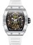 Bir 10CM * 10CM * 5cm Lüks Klasik Marka Bilek Saatleri Relojes Silikon Erkek Erkek Mekanik Spor Relogio Saatler Için Otomatik Izle Oymak (Yurt Dışından) 5