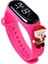 Pembe Dijital Saatler Noel Hediyesi Çocuklar Saatler Erkek Kız Spor LED Dijital Plastik Saatler Çocuklar Noel Tema Bilezik Saatler Sıcak Satış (Yurt Dışından) 1