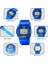 Mavi Dijital Saat Skmei 1999 Transparente Band Özel Reloj De Hombre Le Işık Izle 50M Kol Saatleri LED Dijital Spor Saatler Erkek Spor Saat (Yurt Dışından) 2