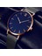 C4 Minimalist Erkek Moda Ultra Ince Saatler Basit Erkekler Iş Paslanmaz Çelik Hasır Kemer Kuvars Izle (KWT2216) (Yurt Dışından) 1