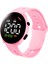Pembe Saf Renk Üreticileri Yeni Spor Çocuklar Silikon Karikatür Izle Su Geçirmez Silikon Hayvan LED Izle Analog Çocuklar Silikon LED Dijital Saat (Yurt Dışından) 1