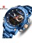 LXA6801 Naviforce NF9163 Lüks Büyük Altın Izle Erkekler Charm Paslanmaz Çelik Saat Sapanlar Erkekler Için Çift Ekran Kuvars Dijital Saatler (Yurt Dışından) 2