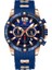 MFA4007 Resim Olarak Mini Focus 0349 Erkek Kronograf Izle Aydınlık Spor Kol Saati Mavi Silikon Kayış Kuvars Izle Reloj Mini Focus Mf Kol Saati (Yurt Dışından) 3