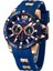 MFA4007 Resim Olarak Mini Focus 0349 Erkek Kronograf Izle Aydınlık Spor Kol Saati Mavi Silikon Kayış Kuvars Izle Reloj Mini Focus Mf Kol Saati (Yurt Dışından) 4