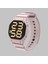 Pembe Kare Şekli Sevimli Silika Jel Kayış Çocuklar LED Saatler Su Geçirmez Dijital Spor Dijital Saatler Sevgilisi Saat Reloj De Hombre (Yurt Dışından) 1
