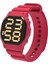 Pembe Kare Şekli Sevimli Silika Jel Kayış Çocuklar LED Saatler Su Geçirmez Dijital Spor Dijital Saatler Sevgilisi Saat Reloj De Hombre (Yurt Dışından) 3