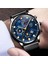 D Izle Deyros 1517 Lüks Kuvars Izle Erkekler Için Moda Spor Saatler Chronograph Saat Örgü Kemer Kol Saati Relogio Masculino (Yurt Dışından) 2