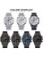 D Izle Deyros 1517 Lüks Kuvars Izle Erkekler Için Moda Spor Saatler Chronograph Saat Örgü Kemer Kol Saati Relogio Masculino (Yurt Dışından) 5