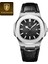Deri - Siyah Moda Relojes Hombre Poedagar Lüks Erkek Saatler Iş Kol Saatleri Erkekler Için Çelik Kuvars Izle Su Geçirmez Tarih Kare Erkek Izle Rel (Yurt Dışından) 1