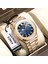 Deri - Siyah Moda Relojes Hombre Poedagar Lüks Erkek Saatler Iş Kol Saatleri Erkekler Için Çelik Kuvars Izle Su Geçirmez Tarih Kare Erkek Izle Rel (Yurt Dışından) 2