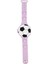 Mor Saat & Dijital & Karikatür Futbol Şekli Çocuklar Için Silikon LED Dijital Saat Öğrenme Süresi Karikatür Çocuklar Çocuklar Için Dijital LED Saat (Yurt Dışından) 1
