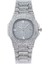 Gümüş Altın En Çok Satan Üst Marka Lüks Bling Kuvars Kare Erkek Saat Relojes Hip Hop Altın Tam Elmas Buzlu Out Izle (Yurt Dışından) 3
