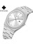 Gümüş Beyaz Wwoor S901WATCH Sıcak Satış Wwoor S901 Erkek Kol Saati Iş Yuvarlak Tarih Paslanmaz Çelik Saat Safir Kristal Kuvars Saatler (Yurt Dışından) 2
