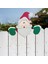 B Tarzı Büyüleyici Noel Röntgenci Noel Baba Bahçe Çiti Ev Dekorasyonu Noel Baba'nın Elk'inde Peeks Park Çitleri Için Süsler Asma (Yurt Dışından) 2